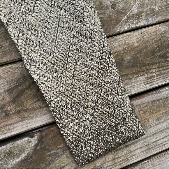 Trina Turk Gold Metallic Straight Leg Pants Weave Size 4 - Picture 4 of 12